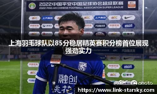 上海羽毛球队以85分稳居精英赛积分榜首位展现强劲实力